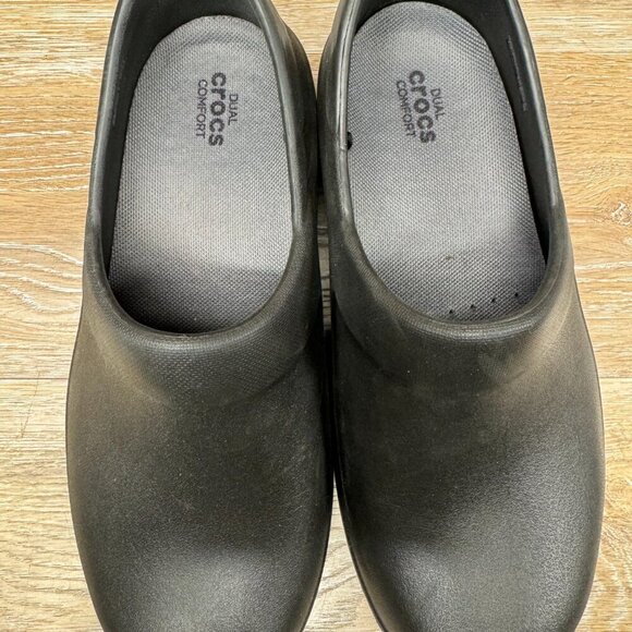 Crocs Black Neria Pro II Slip Resistant Work Clog Women s Size 7W - Picture 2 of 6